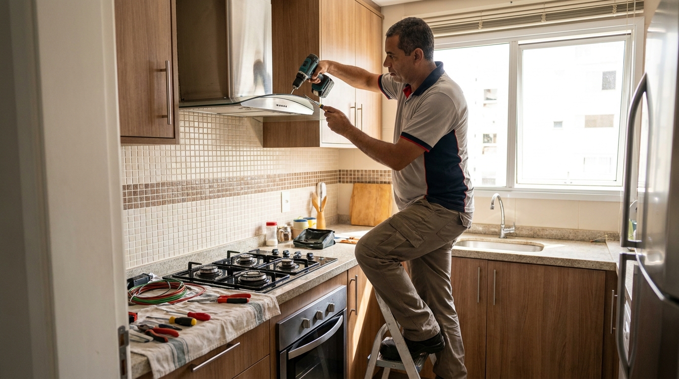 Instalacao de coifa e exaustor profissional em Jundiaí‑SP