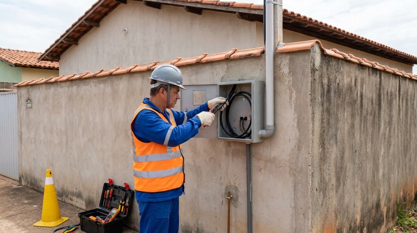 Instalacao de padrao de energia profissional em Jundiaí‑SP