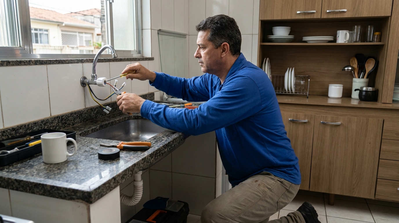 Troca de torneira eletrica em Jundiaí‑SP